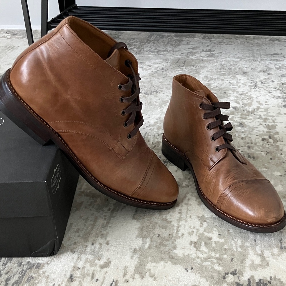 Thursday Boot Company Men's Tan Leather Boots - Picture 2 of 4